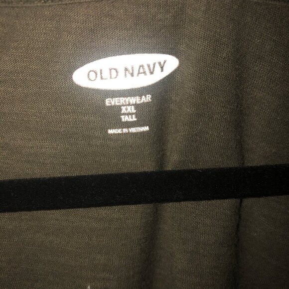 Old Navy Everywhere olive green basic v neck tee size Tall XXL - Picture 3 of 5